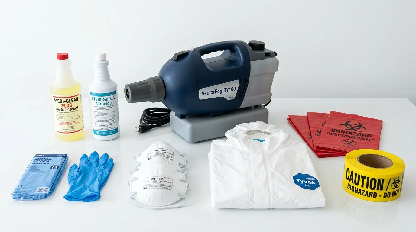 Professional biohazard remediation crew working in Lake Butler